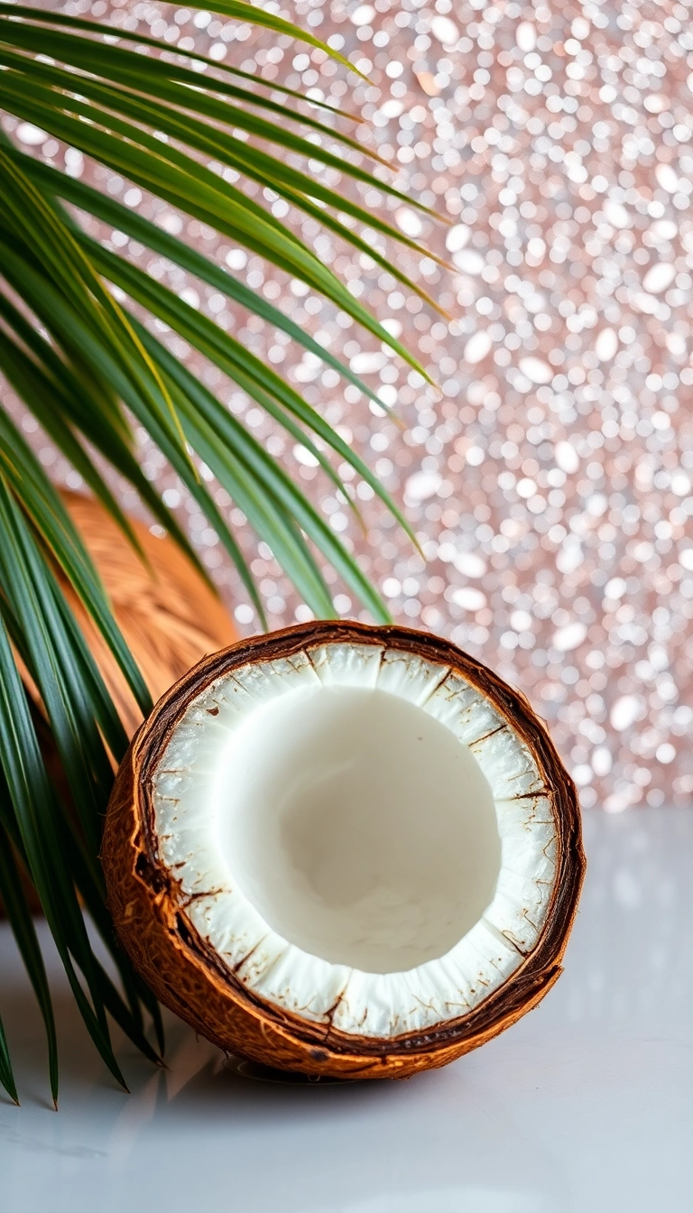 shiny coconut background